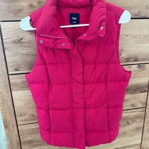 GAP Pink Puffer Vest